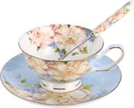 🌸 enhance your coffee gathering with jinglory floral saucer coffee friends" логотип