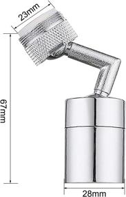 img 3 attached to iFealClear 720 Degree Swivel Faucet Aerator Attachment - Male Thread, Multi-Function Head for Kitchen/Bathroom, Face Washing, Gargling, and Eye Flushing - Replacement Sink Nozzle - 15/16 Inch-27UNS Male Thread