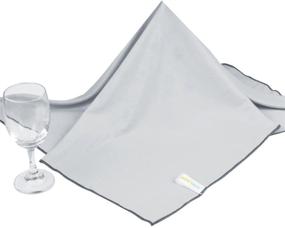 img 1 attached to 🧽 SINLAND Microfiber Glass Polishing Cloths: Lint-Free Drying Towels for Wine Glasses, Stemware, Dishes, and Stainless Appliances - 20"x25", Pack of 2 (Grey)