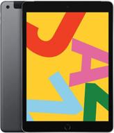 📱 восстановленный apple ipad 7-го поколения, 10,2 дюйма, 32 гб, цвет "космический серый", wi-fi + сотовая связь. логотип