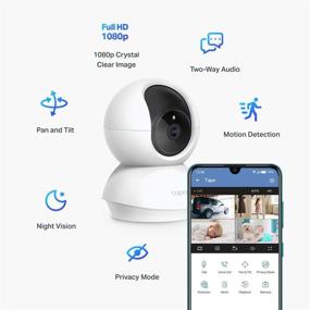 img 3 attached to 📷 TP-Link Tapo C200: Full HD Pan Tilt WiFi Camera with Night Vision | Works with Alexa and Google