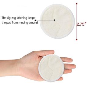 img 3 attached to Teamoy Washable Makeup Remover Pads: Reusable Toner Cotton Pads - Pack of 12 with Laundry Bag