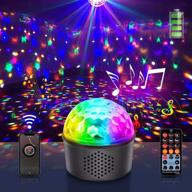 🎶 3-in-1 bluetooth speaker with disco party lights - sound activated strobe light night lights for bedroom and ktv - perfect birthday gift for kids (built-in battery, 9 color options) логотип