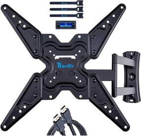 img 4 attached to 📺 Rentliv Full Motion TV Wall Mount: Ultimate Swivel Articulating Bracket for 26-55" TVs - Easy Installation, Secure and Versatile