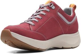 img 1 attached to Clarks Womens Wave2 0 Sneaker Nubuck Women's Shoes for Athletic