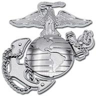 ⚓ premium silver chrome elektroplate marines anchor auto emblem logo