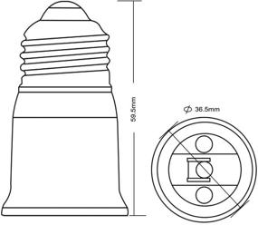 img 1 attached to Glo Shine E26 Extender Adapter Pack