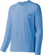 🎽 bassdash men's upf 50+ performance long sleeve t-shirt: ultimate sun protection for fishing, hiking, and sports логотип