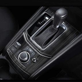 img 3 attached to Улучшите интерьер своего Mazda CX-5 CX5 с помощью стильной черной накладки на панель консоли переключения передач и медиапанели (модели 2017-2021)