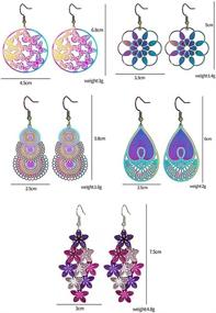 img 2 attached to 🌈 AMOR SPES Colorful Stainless Steel Dangle Earrings: Vibrant Tassel Drops for Women and Girls