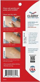 img 3 attached to 🏥 Clozex Emergency Laceration Closures - Advanced Wound Repair Solution, FDA Cleared Skin Closure Device for 3 Individual Wounds or Combine for a Total Length of 4 1/4 Inches. Be Prepared for Life's Unexpected Events!