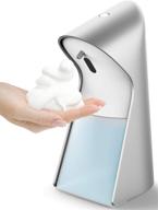 🧼 allegro silver 5-level volume control automatic touchless foaming soap dispenser - hands free, no touch, infrared motion sensor - ideal for kids bathroom, kitchen countertop - 11oz logo