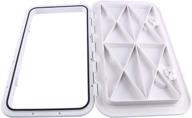 🚪 yaemarine 24x14 deck access hatch & lid marine caravan rv (353mm x 606mm, white) - secure, versatile, and weatherproof access solution логотип