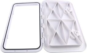 img 4 attached to 🚪 YaeMarine 24x14 Deck Access Hatch & Lid Marine Caravan RV (353mm x 606mm, White) - Secure, Versatile, and Weatherproof Access Solution