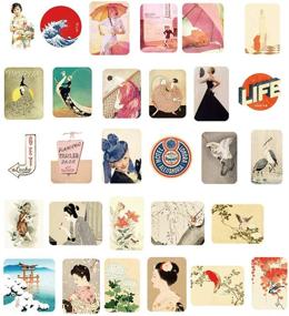 img 2 attached to 📚 200PCS Middle Size Retro Themed Doraking Vintage Washi Stickers for Scrapbooking Diary Decoration - Perfect for Scrapbookers