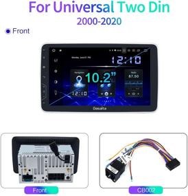 img 1 attached to 🚗 Dasaita Android 10.0 Universal Car Radio with Carplay and GPS Navigation - Enhanced Multimedia Touch Screen for Toyota, Jeep, RAM, Nissan, VW - Rotatable Design - Detachable 2 din Stereo with Android Auto and Bluetooth