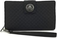 💼 bella taylor rfid wristlet cash system wallet: secure and stylish multipurpose wallet logo