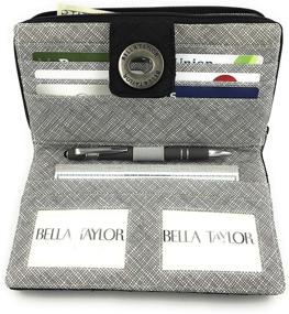img 2 attached to 💼 Bella Taylor RFID Wristlet Cash System Wallet: Secure and Stylish Multipurpose Wallet