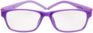 👓 prospek moviestar blue light computer glasses for kids - high optical quality lenses, anti glare clear lens, protection from screen's blue light (purple) logo