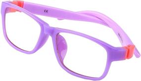 img 2 attached to 👓 PROSPEK MOVIESTAR Blue Light Computer Glasses for Kids - High Optical Quality Lenses, Anti Glare Clear Lens, Protection from Screen's Blue Light (Purple)