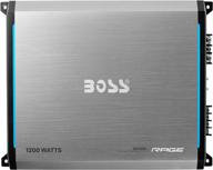 🔊 boss audio rgt1200 ярость 1200вт полнодиапазонный усилитель с удаленным управлением сабвуфера, класс ab, 2-8 ом, 2 канала стабильный. логотип