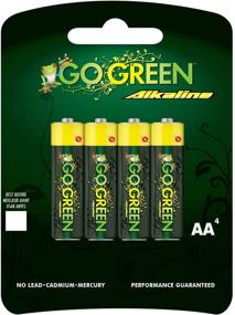 img 1 attached to 🔋 GoGreen Power AA щелочные батарейки - 4 штуки