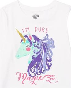 img 1 attached to 🦄 Spotted Zebra Leggings 5-Piece Unicorn Girls' Clothing: Magical and Trendy!