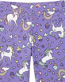 img 3 attached to 🦄 Spotted Zebra Leggings 5-Piece Unicorn Girls' Clothing: Magical and Trendy!