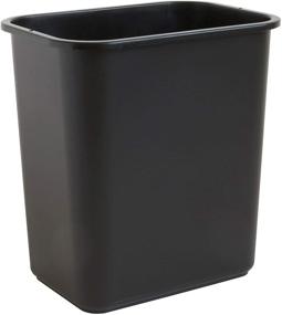 img 3 attached to ♻️ Efficient 7 Gallon Trash Wastebasket: Fits Under Desk, Small, Narrow Spaces in Commercial, Kitchen, Home Office - United Solutions, 1 Pack, Black