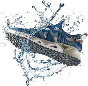 img 2 attached to 👟 RAX Quick Drying Slip-Resistant Aqua Water Hiking Shoes for Men: Ultimate Footwear for Outdoor Adventures