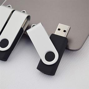 img 2 attached to 💽 KOOTION 20 шт. Флеш-накопитель USB 4 ГБ Черный - поворотная USB-флешка, флеш-накопитель, 4 Гб