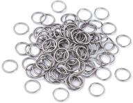 kissitty 2000pcs stainless steel open jump rings - 10mm size for chainmail making jewelry findings logo