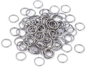 img 4 attached to Kissitty 2000pcs Stainless Steel Open Jump Rings - 10mm Size for Chainmail Making Jewelry Findings