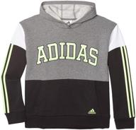 adidas athletic pullover hooded sweatshirt boys' clothing in active logo