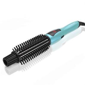 img 4 attached to 🔥 PHOEBE Curling Iron Brush - 1 Inch Ceramic Tourmaline Ionic Hair Curler Hot Brush, Dual Voltage Travel, Professional Anti-Scald Instant Heat Up Curling Wands, Heated Styler Brush for Long Hair