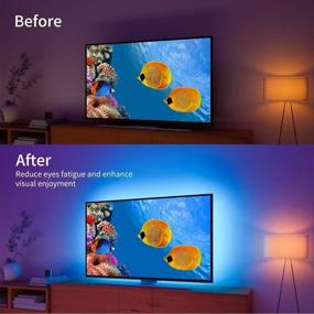 img 3 attached to 📺 Govee TV LED Backlights - App Control, 7 Scene Modes & DIY Mode, 6.56FT Easy Installation USB TV LED Backlights for 40-60 inch TVs, Computer, Bedroom, Gaming Monitor