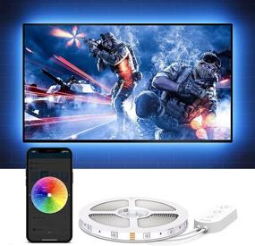 img 4 attached to 📺 Govee TV LED Backlights - App Control, 7 Scene Modes & DIY Mode, 6.56FT Easy Installation USB TV LED Backlights for 40-60 inch TVs, Computer, Bedroom, Gaming Monitor