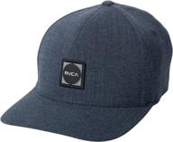 🧢 stay stylish and comfortable with rvca men's flexfit curved brim fitted hat logo