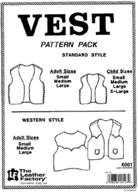 🧵 tandy leather vest pattern pack 6001-00" - enhanced seo-friendly product name: "tandy leather vest pattern pack with style 6001-00 logo