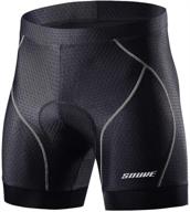 🚴 souke sports men's cycling underwear shorts with 4d padded bike bicycle mtb liner and anti-slip leg grips логотип