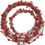 ageomet 59 feet red pip berry garland: enhance christmas decor with 🎄 rustic twig garlands and berries for stunning indoor and outdoor floral craft decorations logo