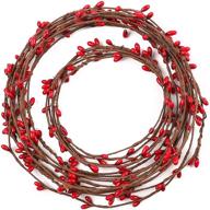 ageomet 59 feet red pip berry garland: enhance christmas decor with 🎄 rustic twig garlands and berries for stunning indoor and outdoor floral craft decorations логотип