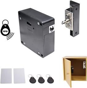 img 4 attached to 🔒 Enhance Security with ETEKJOY RFID Electronic Cabinet Lock for Wooden Cabinets – Includes 5PCS IC Cards/Tags