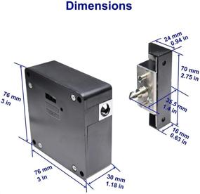 img 3 attached to 🔒 Enhance Security with ETEKJOY RFID Electronic Cabinet Lock for Wooden Cabinets – Includes 5PCS IC Cards/Tags