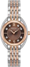 img 4 attached to Женские аналоговые кварцевые часы Bulova из нержавеющей стали