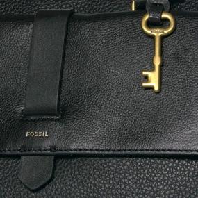 img 2 attached to Fossil Womens Leather Satchel Handbag