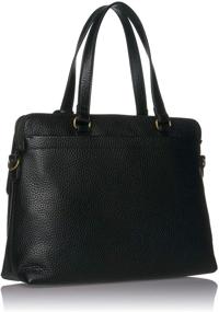 img 3 attached to Fossil Womens Leather Satchel Handbag