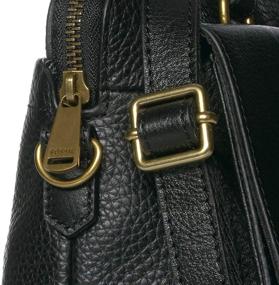 img 1 attached to Fossil Womens Leather Satchel Handbag