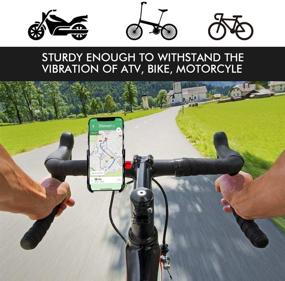 img 3 attached to 🚲 Homeasy Universal Bike Phone Mount: Secure Handlebar Cellphone Holder for iPhone Xs, XS Max, XR, X, 8, 8 Plus, Galaxy S9, and other 3.5-7" Wide Phones - Prevents Falls