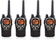 📻 midland gxt1000vp4 50 ch gmrs 2-плечевое радио - до 36 миль дальность walkie talkie - черный/серебристый (набор из 4): последнее решение для общения! логотип